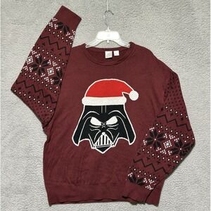 Disney 100 Darth Vader Star Wars Santa Christmas Tacky Holiday Sweater Mens XL